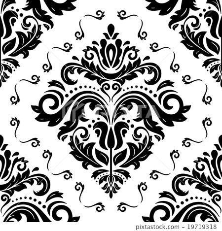 Damask Seamless Vector Pattern 19719318