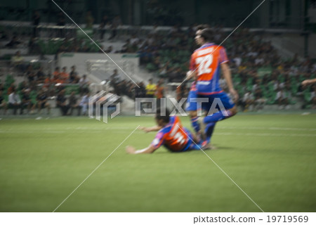 Blurred athletes Thailand national football team 19719569