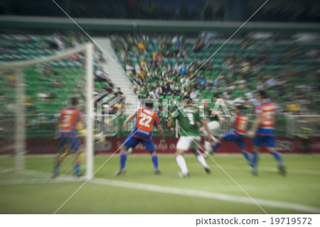 Blurred athletes Thailand national football team 19719572