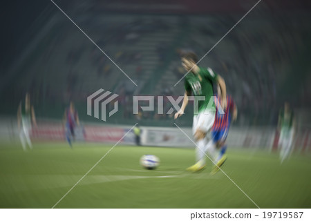 Blurred athletes Thailand national football team 19719587