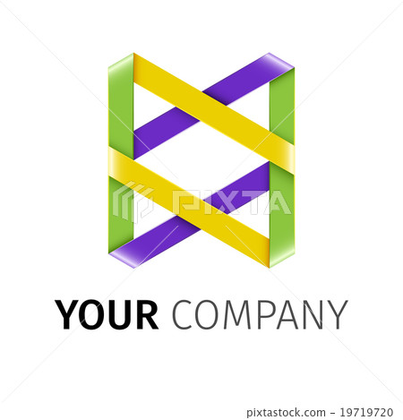 Abstract colored vector logotype Abstract colored vector logotype 19719720