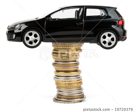 Car on stack of coins Car on stack of coins 19720379