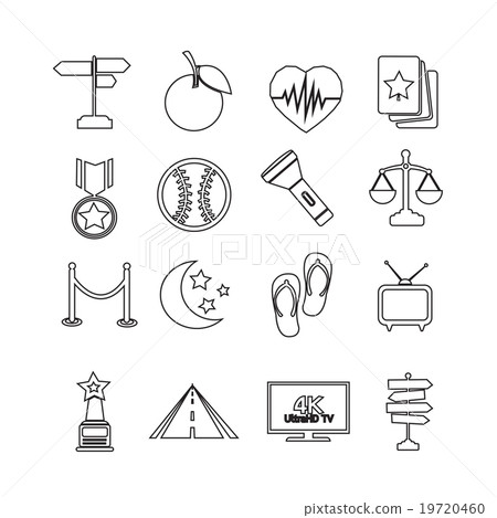 Set of web icons for website and communication Set of web icons for website and communication 19720460