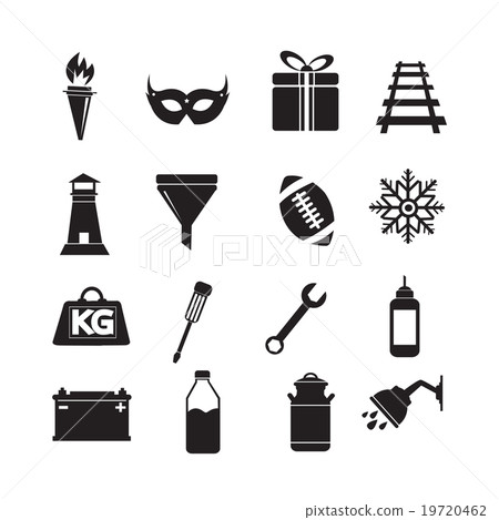 Set of web icons for website and communication 19720462