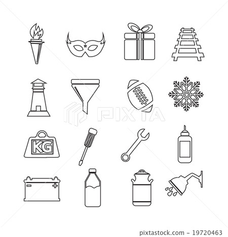 Set of web icons for website and communication Set of web icons for website and communication 19720463