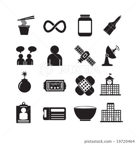 Set of web icons for website and communication Set of web icons for website and communication 19720464
