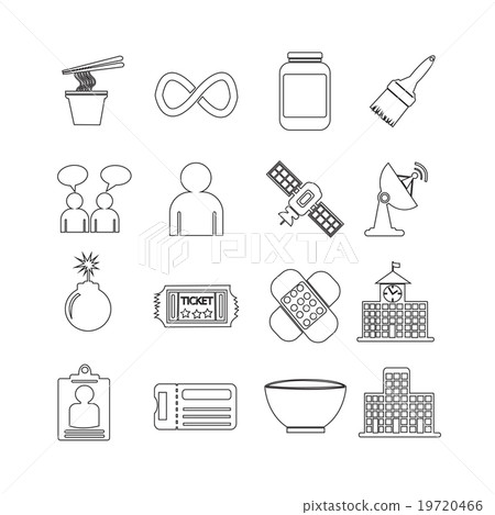 Set of web icons for website and communication Set of web icons for website and communication 19720466