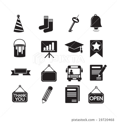 Set of web icons for website and communication Set of web icons for website and communication 19720468