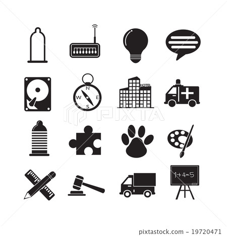 Set of web icons for website and communication Set of web icons for website and communication 19720471