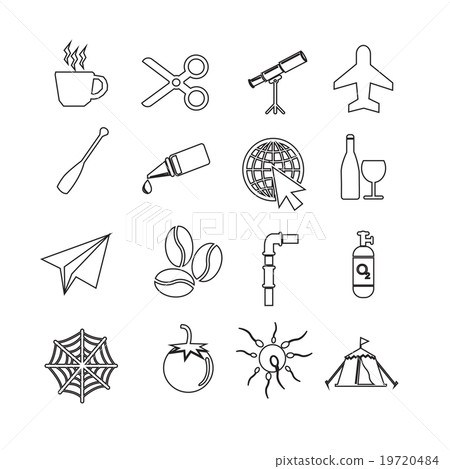 Set of web icons for website and communication Set of web icons for website and communication 19720484