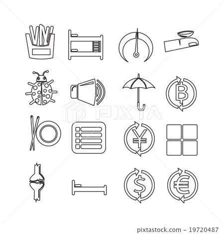 Set of web icons for website and communication Set of web icons for website and communication 19720487