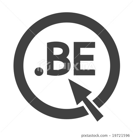 Belgium Domain dot BE sign icon Illustration 19721596
