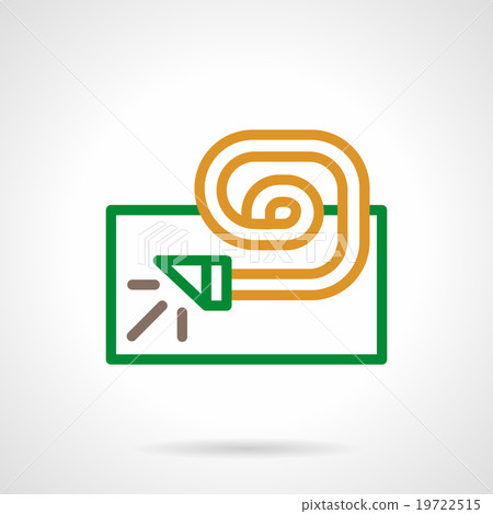 Festive accessory color simple line vector icon Festive accessory color simple line vector icon 19722515
