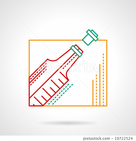 Wine thin color line vector icon Wine thin color line vector icon 19722524