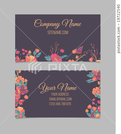 Floral business card 19722540