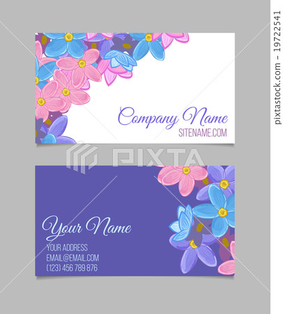 Floral card template Floral card template 19722541