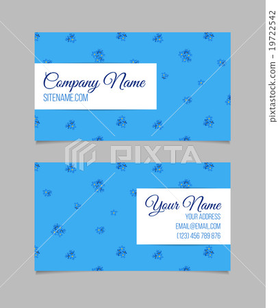 Floral business card template Floral business card template 19722542