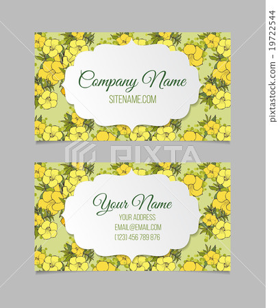 Double-sided floral business card Double-sided floral business card 19722544