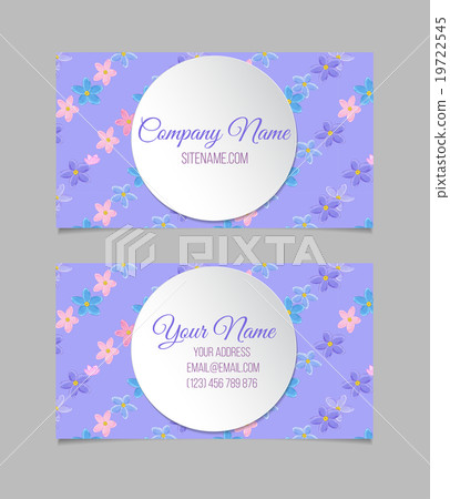 Floral card template 19722545