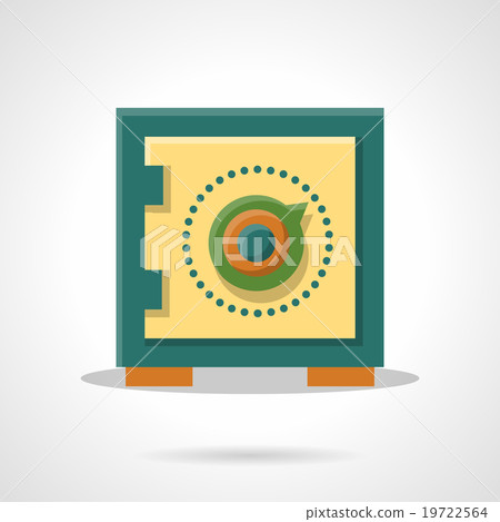 Money storage flat color vector icon 19722564