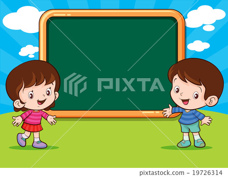 Cute Boy and Girl standing present Cute Boy and Girl standing present 19726314