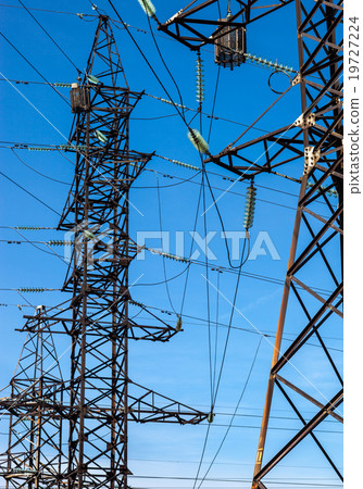 Electricity pylons Electricity pylons 19727224
