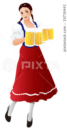 Beer garden female companion 2 19730441