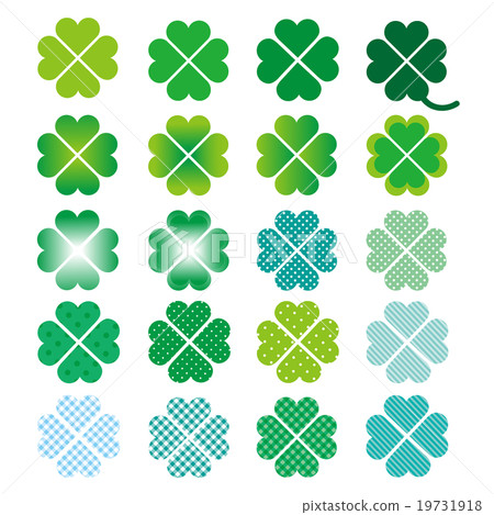 Four leaf clover variations - Stock Illustration [19731918] - PIXTA