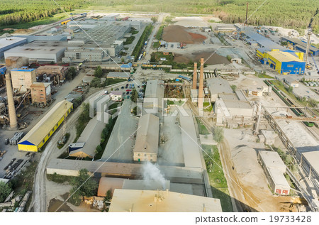 Aerial view on industrial area. Tyumen. Russia Aerial view on industrial area. Tyumen. Russia 19733428