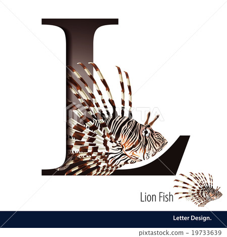 Vector Letter L is Lion fish alphabet. 19733639
