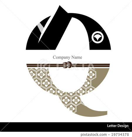 Vector of Kimono style alphabet tape Q. Vector of Kimono style alphabet tape Q. 19734378