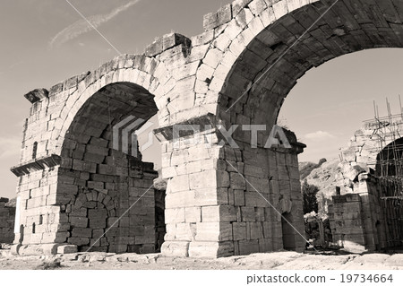 old construction column and the roman t old construction column and the roman t 19734664