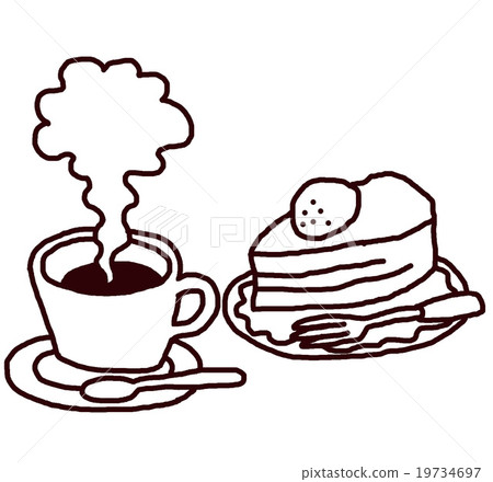 咖啡和蛋糕 19734697