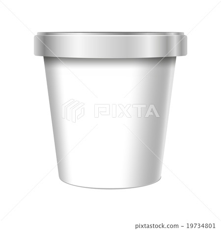 White Food Plastic Tub Bucket Container. White Food Plastic Tub Bucket Container. 19734801