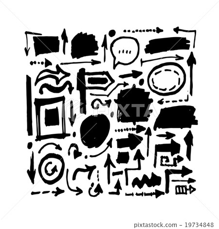 Arrows, sketch for your design Arrows, sketch for your design 19734848