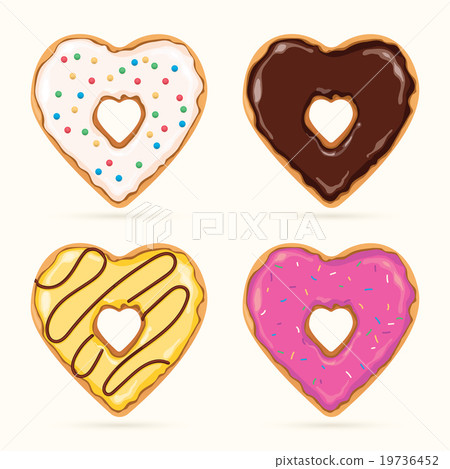 Heart Shaped Donuts Heart Shaped Donuts 19736452