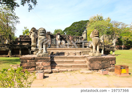 View of the historic Prasat Hin Phimai Castle View of the historic Prasat Hin Phimai Castle 19737366
