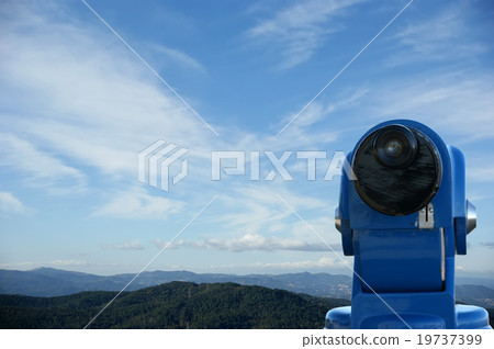 view of Barcelona from the Tibidabo hill 19737399