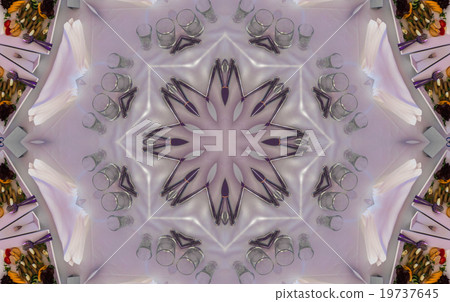 Purple Mandala of Cornflower Flower Center Purple Mandala of Cornflower Flower Center 19737645