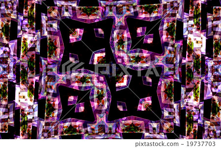 Kaleidoscopic pattern  texture 19737703