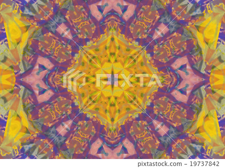 abstract colorful seamless pattern kaleidoscope - Stock Illustration ...