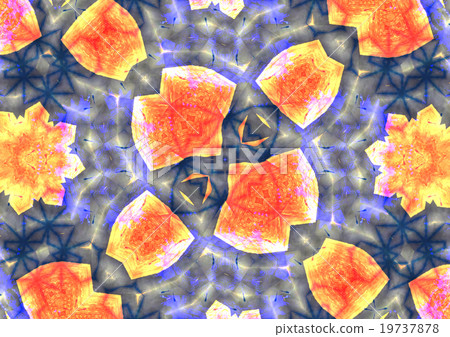 abstract colorful seamless pattern kaleidoscope - Stock Illustration ...