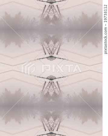 Pattern of kaleidoscope abstract grey pattern 19738112