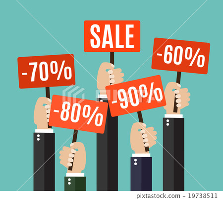 Concept of discount.  19738511