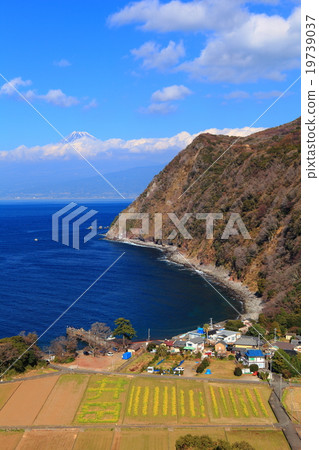 從閃閃發光的山上富士山 19739037