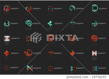 Abstract company logo vector collection. Set of - Stock Illustration ...