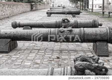 Old iron cannon  Budapest, Hungary 19739890