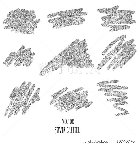 Silver glitter background.  19740770