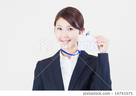 ID card identification card business woman 19741075