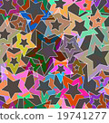 intersected stars mosaic seamless pattern 19741277